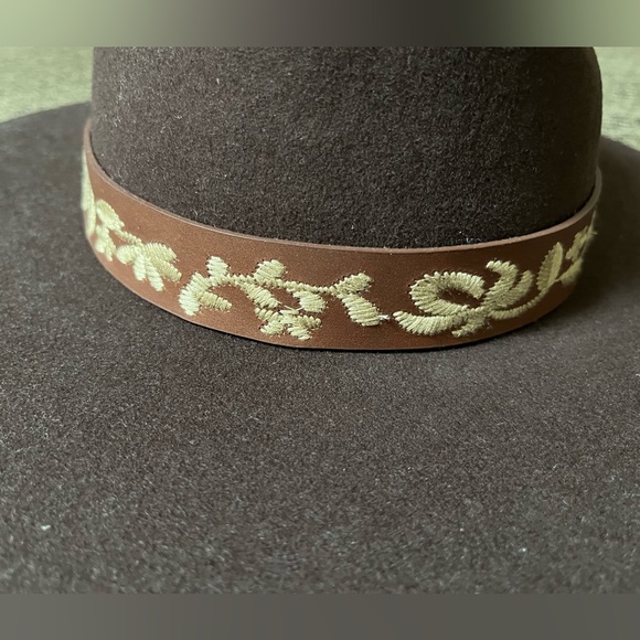 Wyeth Liam 100% wool felt flat brim hat NWT adjustable lined - Picture 7 of 16